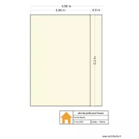 abri de jardin et pool house face dessus