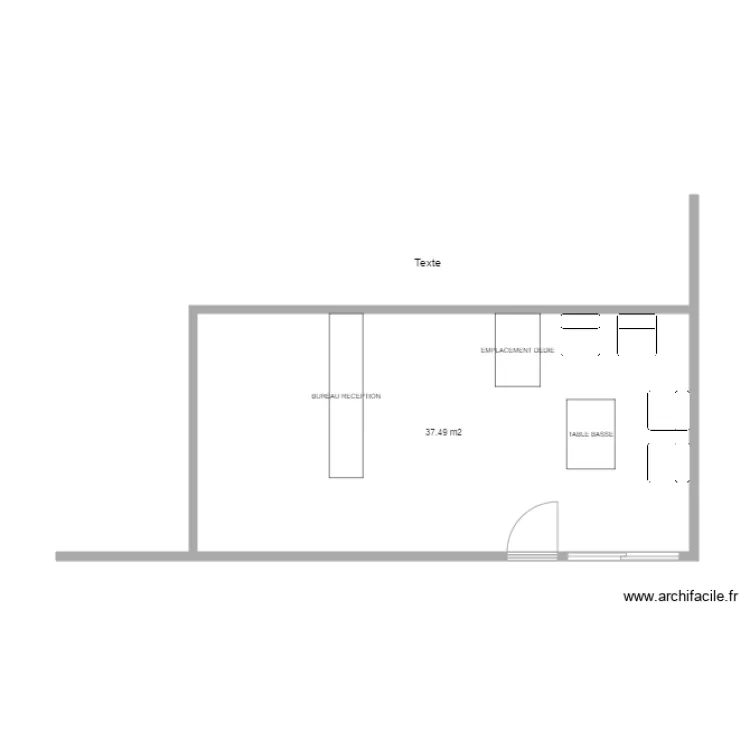 Garage mellot reception. Plan de 