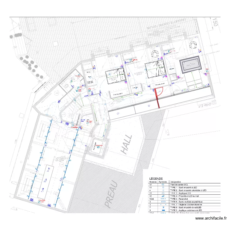 elec  etage st marc v2  . Plan de 