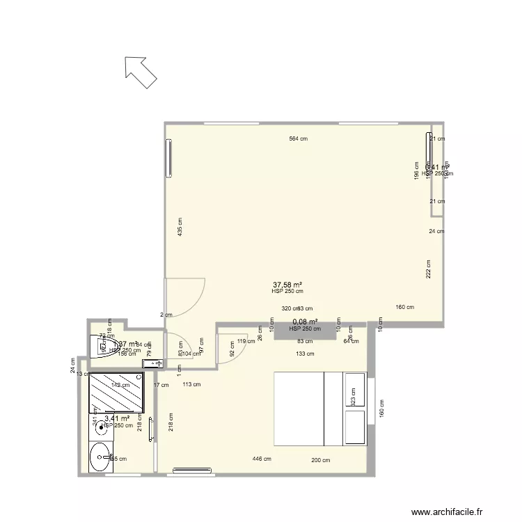 APPART CHARLOTTE MODIFIE. Plan de 