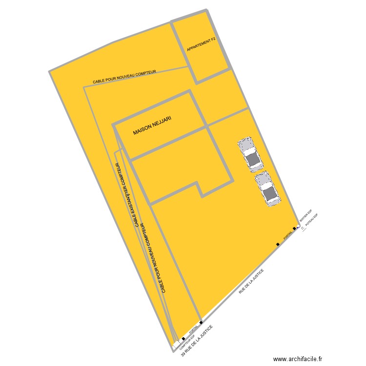 PLAN DE MASSE 2 CONFLANS EDF. Plan de 4 pièces et 585 m2