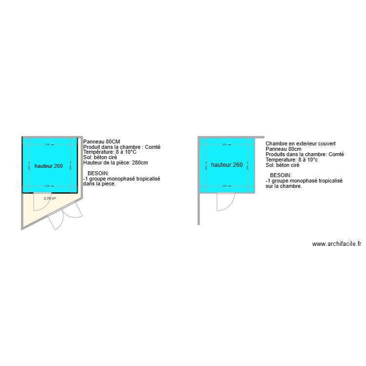 maison du comté. Plan de 3 pièces et 15 m2