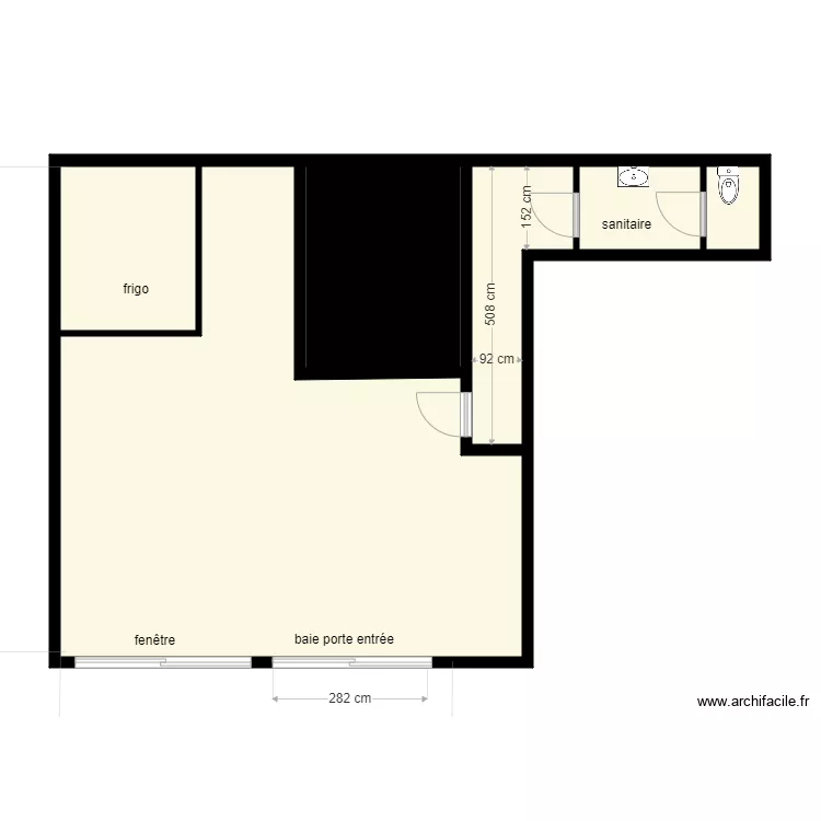 le fou&eacute;e avt travaux. Plan de 0 pièce et 0 m2
