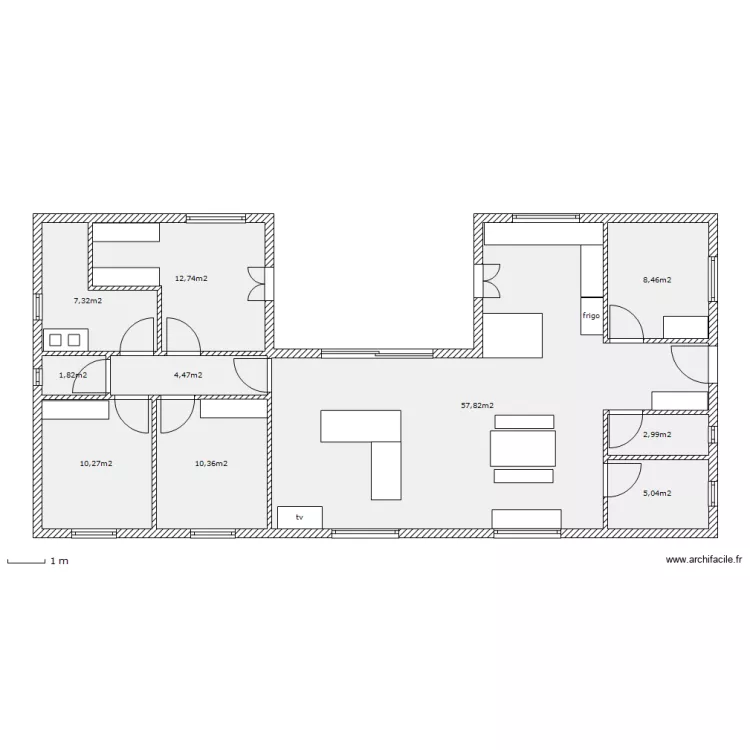 maison en U (2). Plan de maison en U (2). Plan de