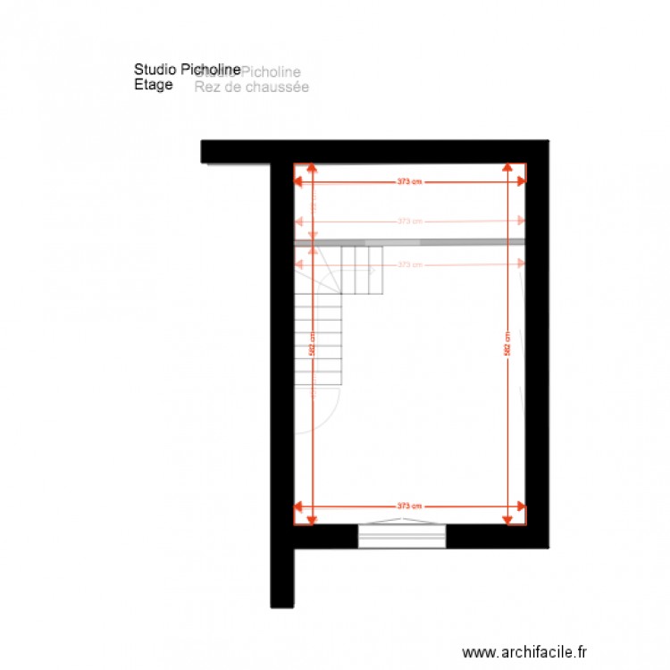 Studio Picholine Etage. Plan de 0 pièce et 0 m2