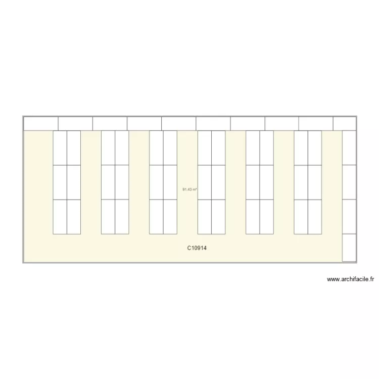 CHU REIMS 10914. Plan de 