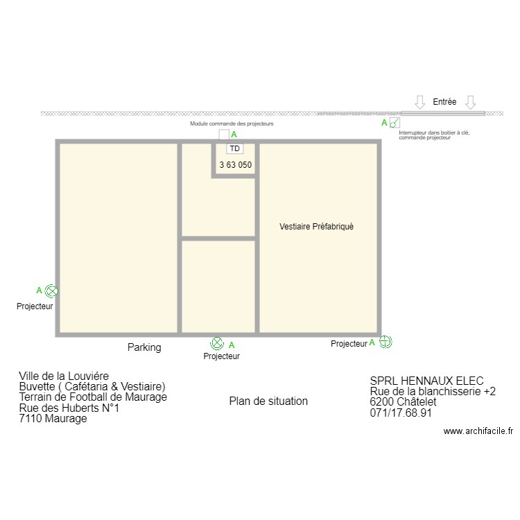 maurage préfabriquer. Plan de 0 pièce et 0 m2