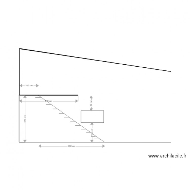 Escalier Mezzanine Appenti. Plan de 0 pièce et 0 m2