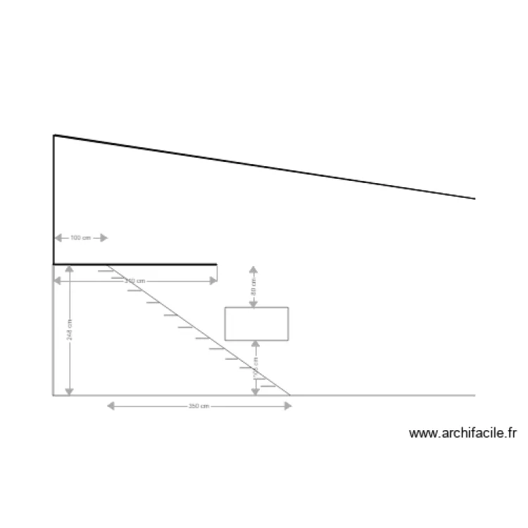 Escalier Mezzanine Appenti. Plan de 