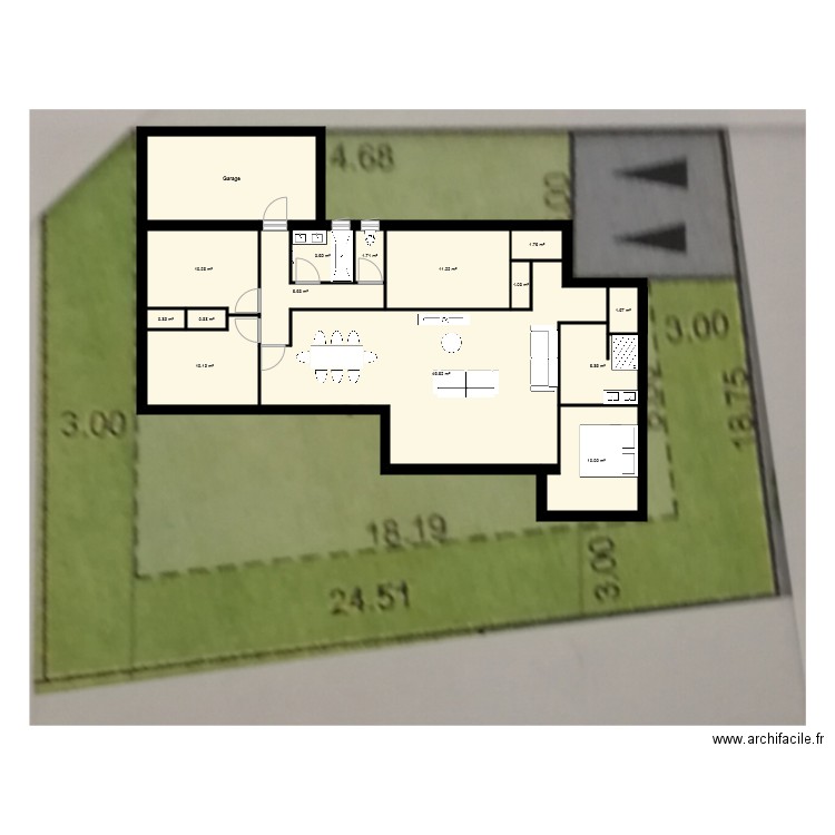 Lot 29 plein pied . Plan de 0 pièce et 0 m2