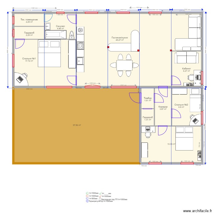 135  1 v2. Plan de 0 pièce et 0 m2