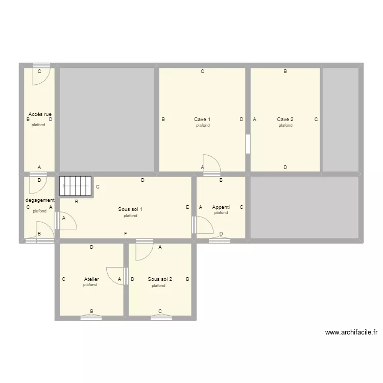 colin1 sous sol. Plan de 