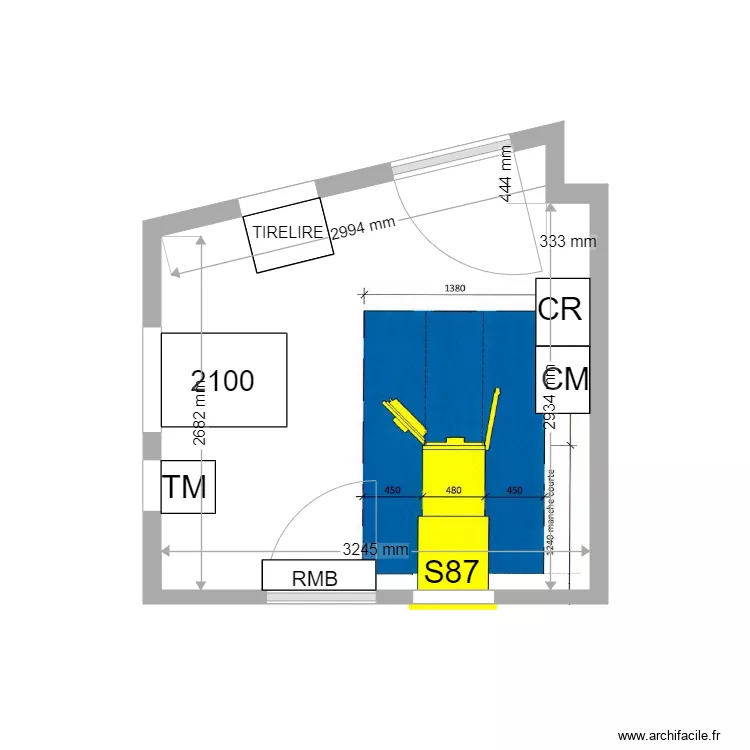 PLAN DE MASSE PROJET BLAGNAC S87. Plan de 