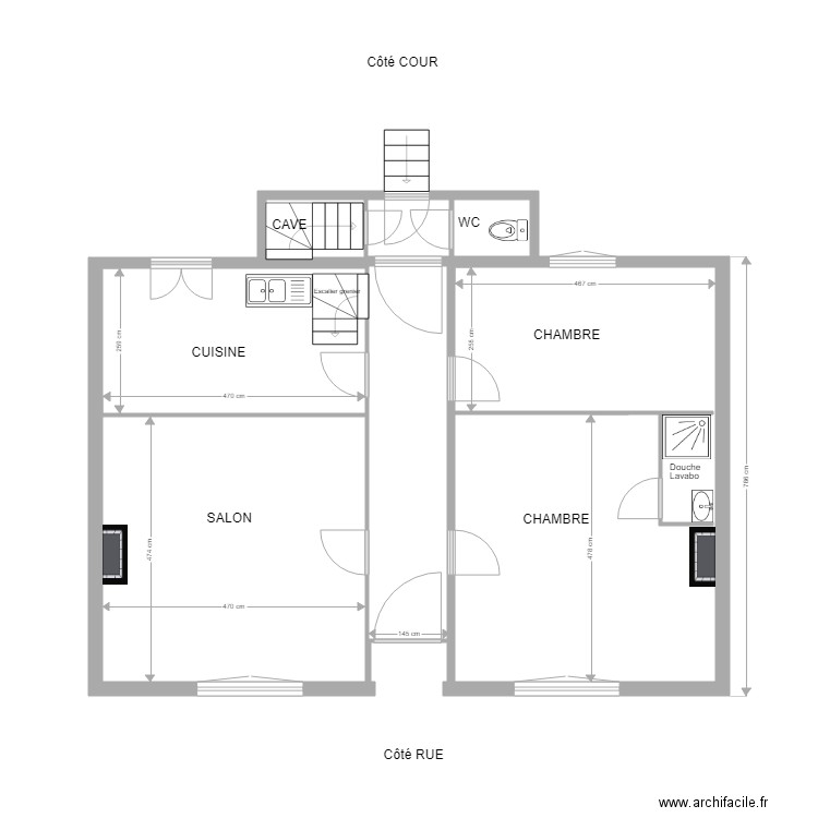 Maison 46 GdG. Plan de 0 pièce et 0 m2