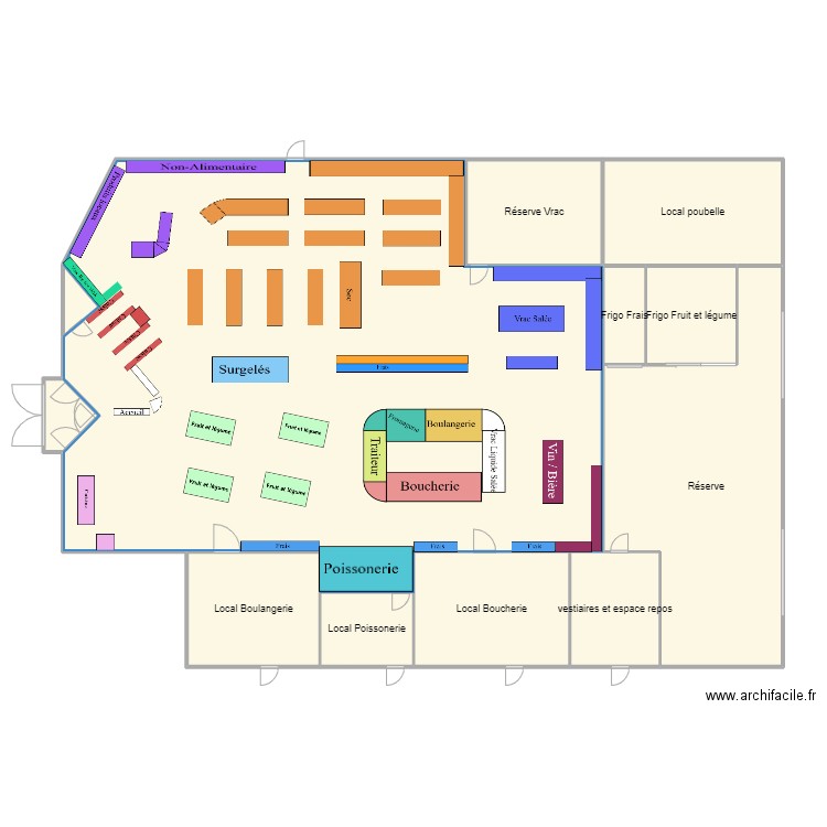 Plan Biocoop. Plan de 0 pièce et 0 m2