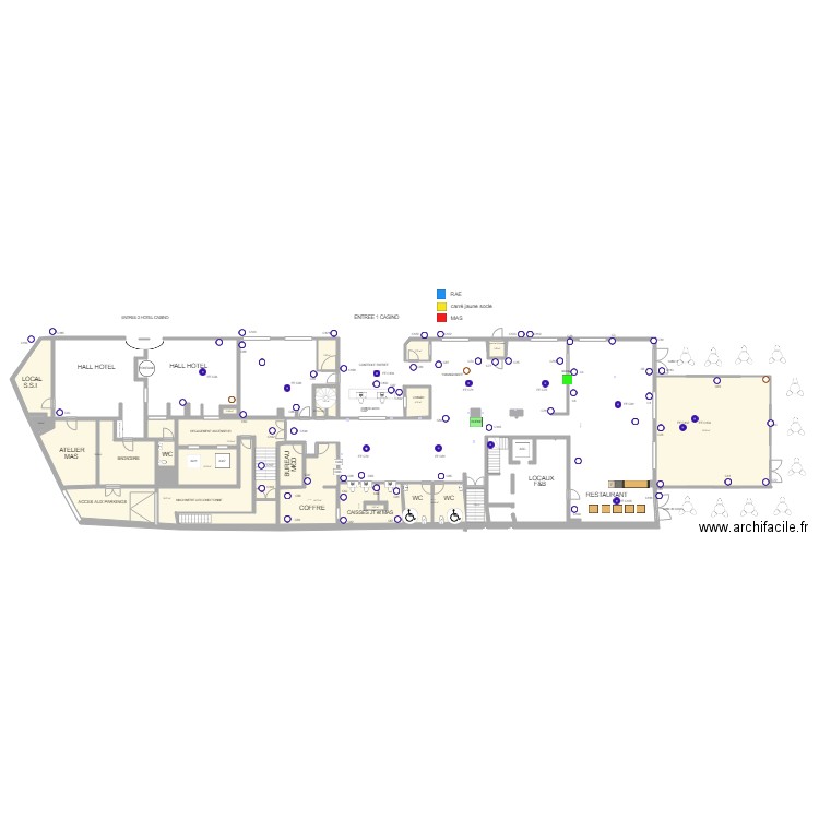 Plan de salle RDC 21 09 2019. Plan de 0 pièce et 0 m2