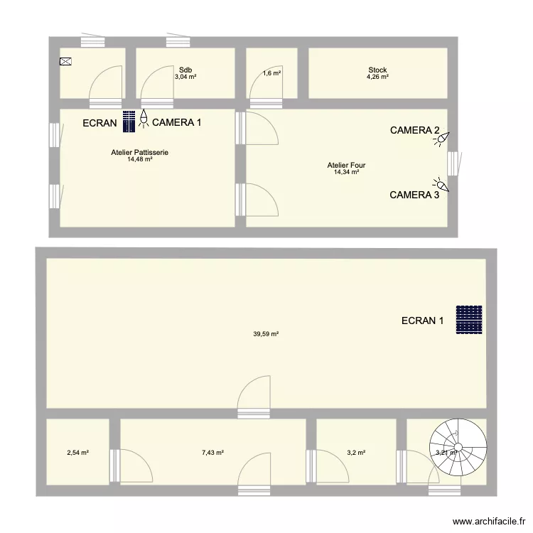 Boulengerie Michel. Plan de 