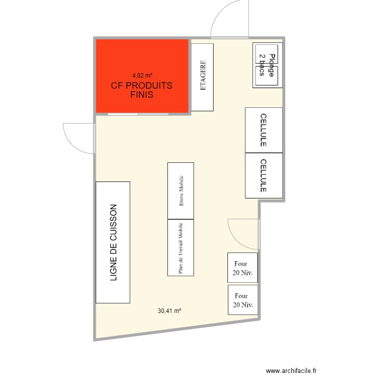 PREPA CHAUDE LAURIERS ROSES. Plan de 0 pièce et 0 m2