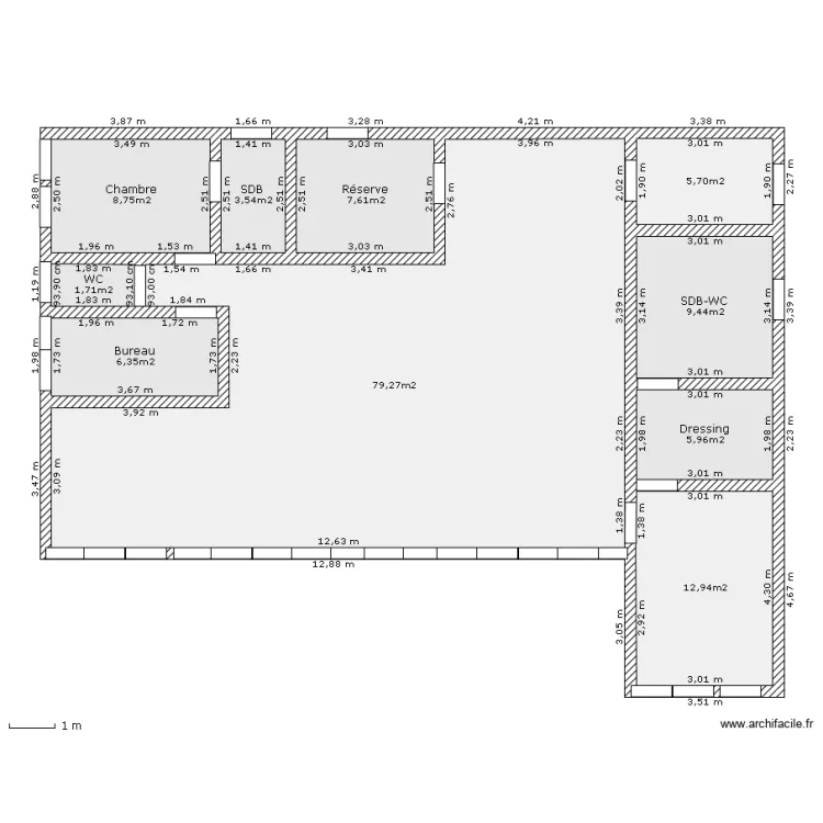 maison Acasia. Plan de 