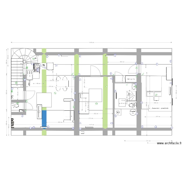 APT18B 20200407 2WC et placard sdb. Plan de 0 pièce et 0 m2