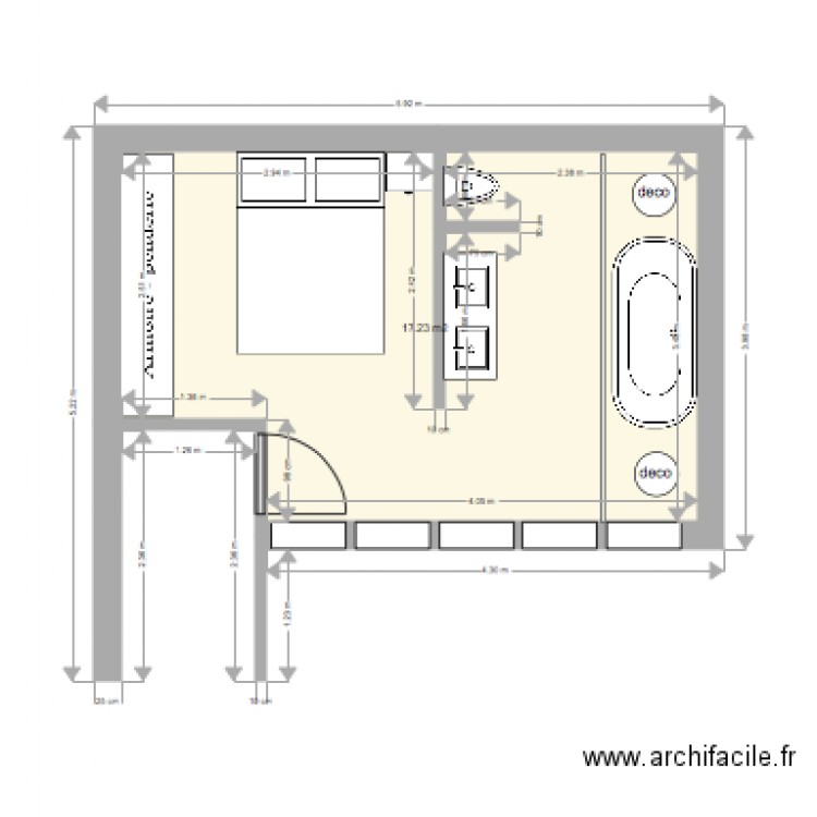 Tamagno chambre parentale. Plan de 0 pièce et 0 m2