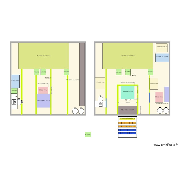 atelier visseuse. Plan de 0 pièce et 0 m2