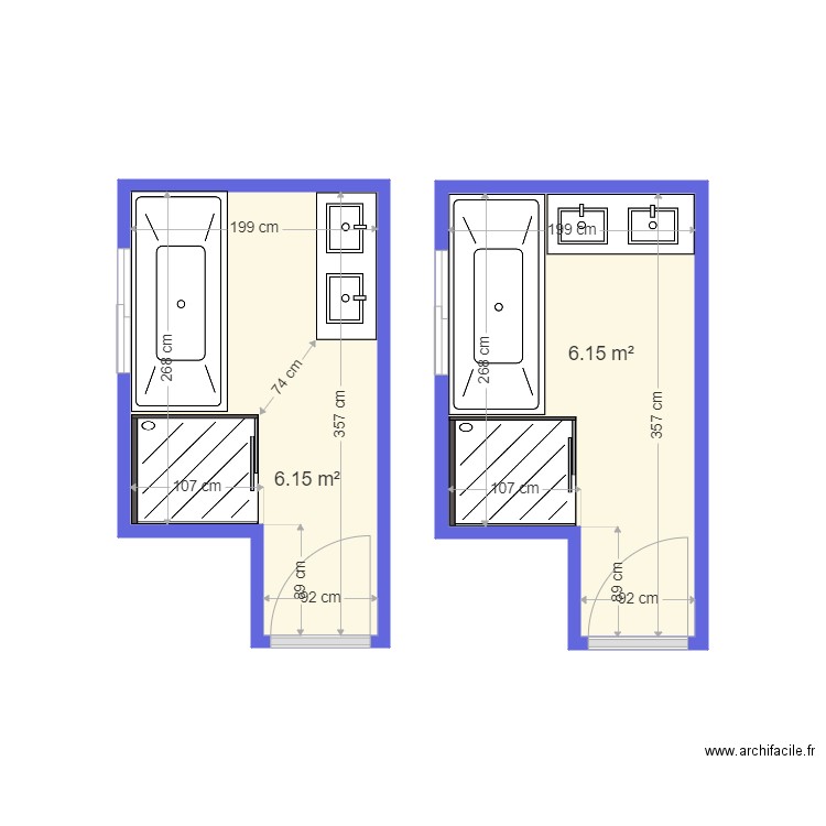 LOREIRO. Plan de 2 pièces et 12 m2