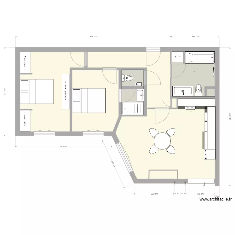 Square Kennedy. Plan de 