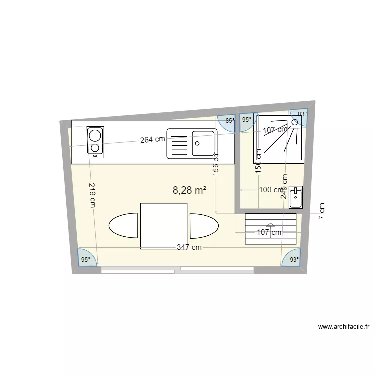 cabane doizieux. Plan de 