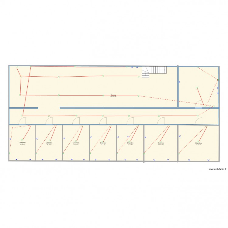 PLAN D'APPARTEMENT HOTEL . Plan de 0 pièce et 0 m2