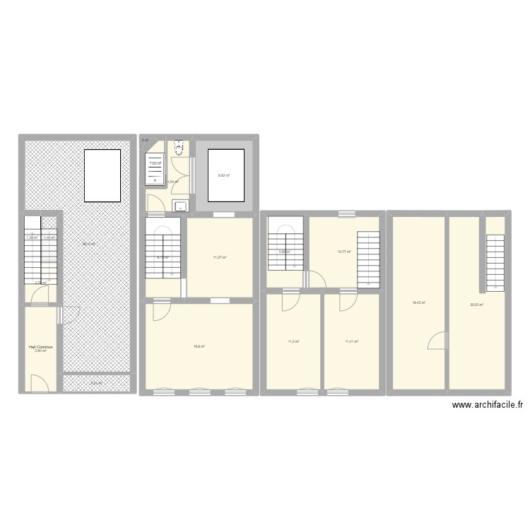 appart. Plan de 0 pièce et 0 m2