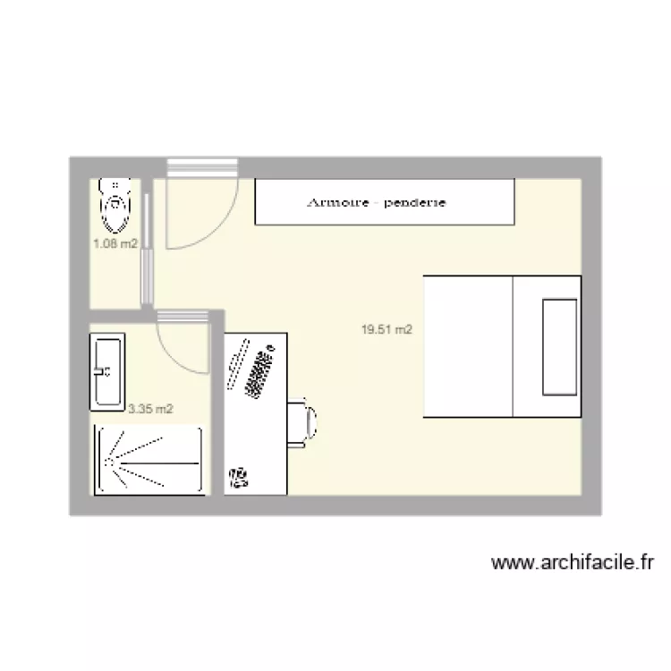 Chambre Tony. Plan de Chambre Tony. Plan de