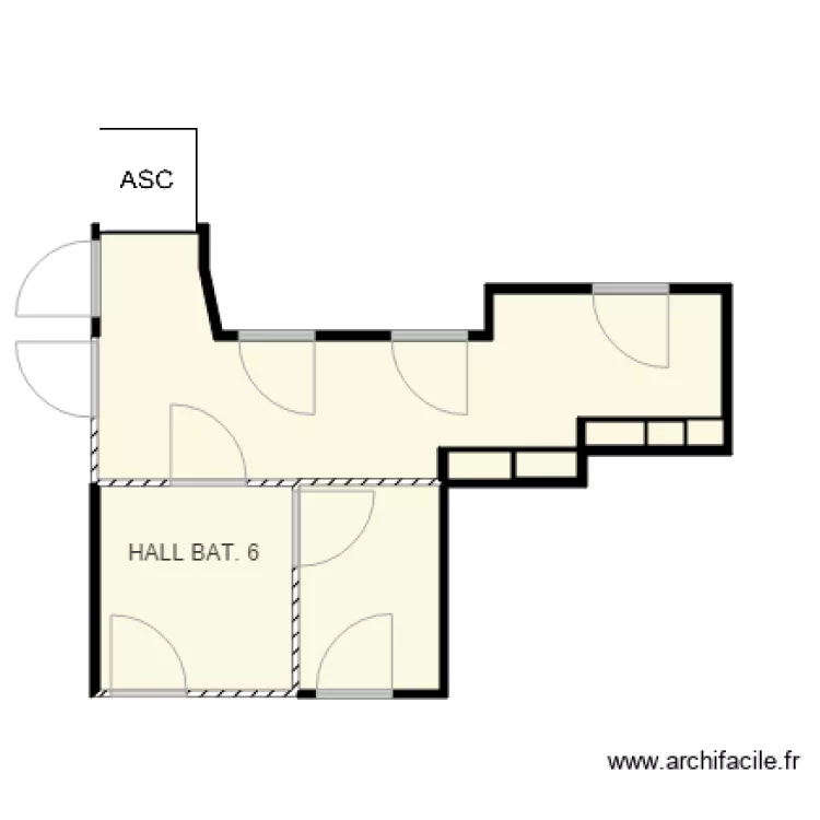HALL BAT 6 NOGENT. Plan de 
