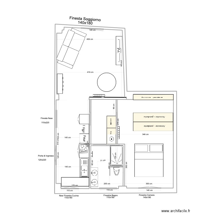 new finale. Plan de 0 pièce et 0 m2