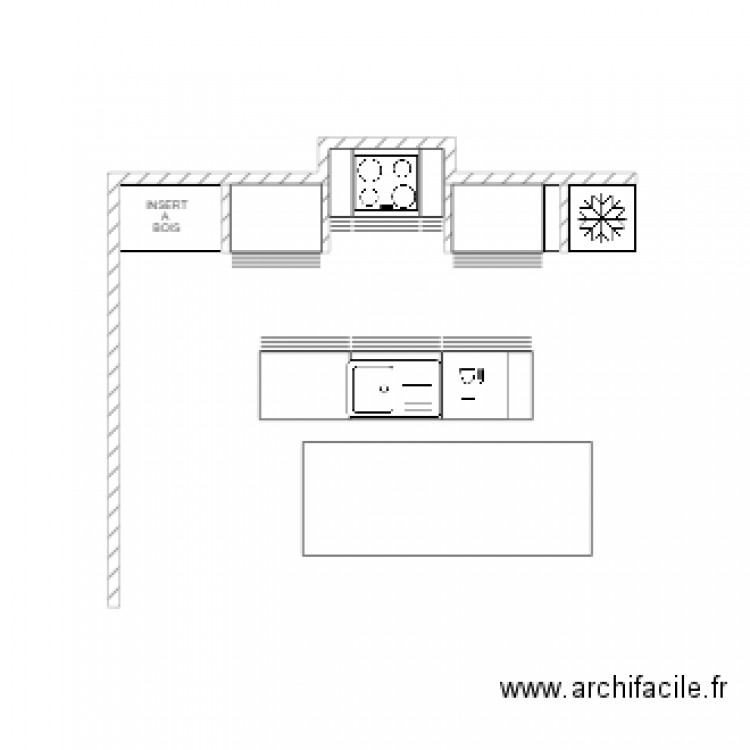 plan cuisine . Plan de 0 pièce et 0 m2