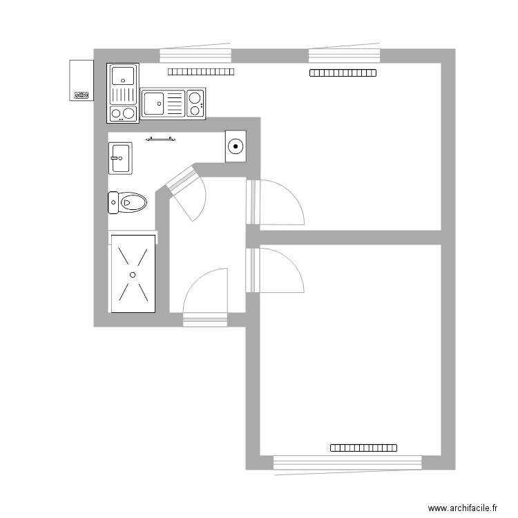 3eme appartement. Plan de 0 pièce et 0 m2