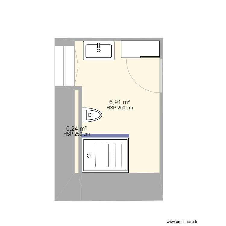 Salle de bain. Plan de 0 pièce et 0 m2