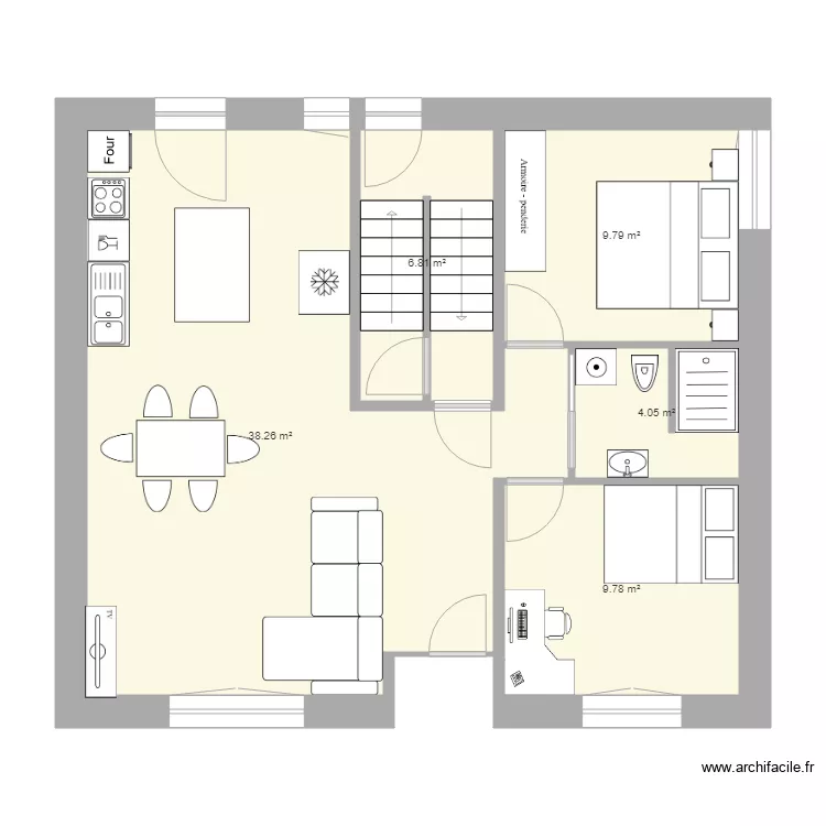 Maison Lixing. Plan de 