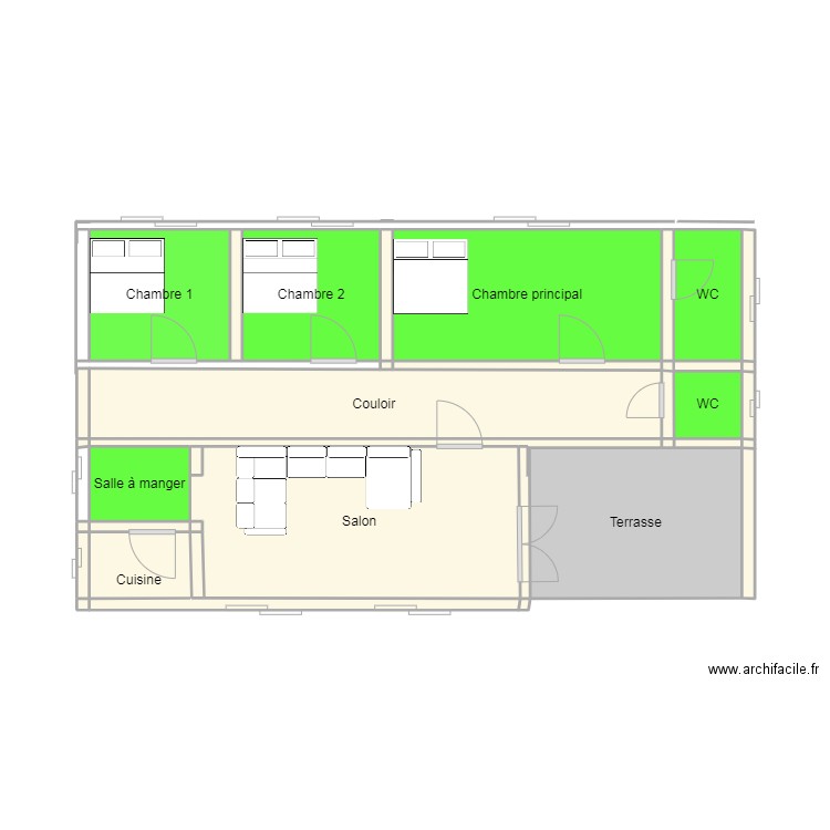 vue en plan COD. Plan de 0 pièce et 0 m2