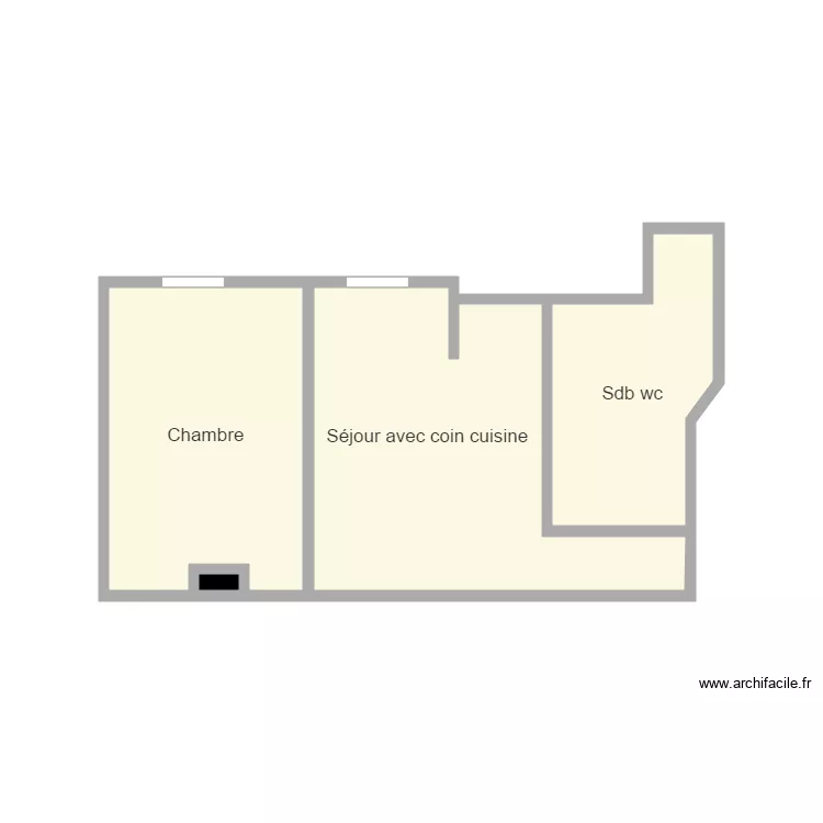 appt 5 &egrave;m 8 . Plan de 