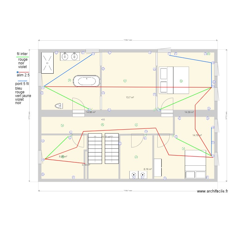 plan  r 1  alim volet. Plan de 0 pièce et 0 m2