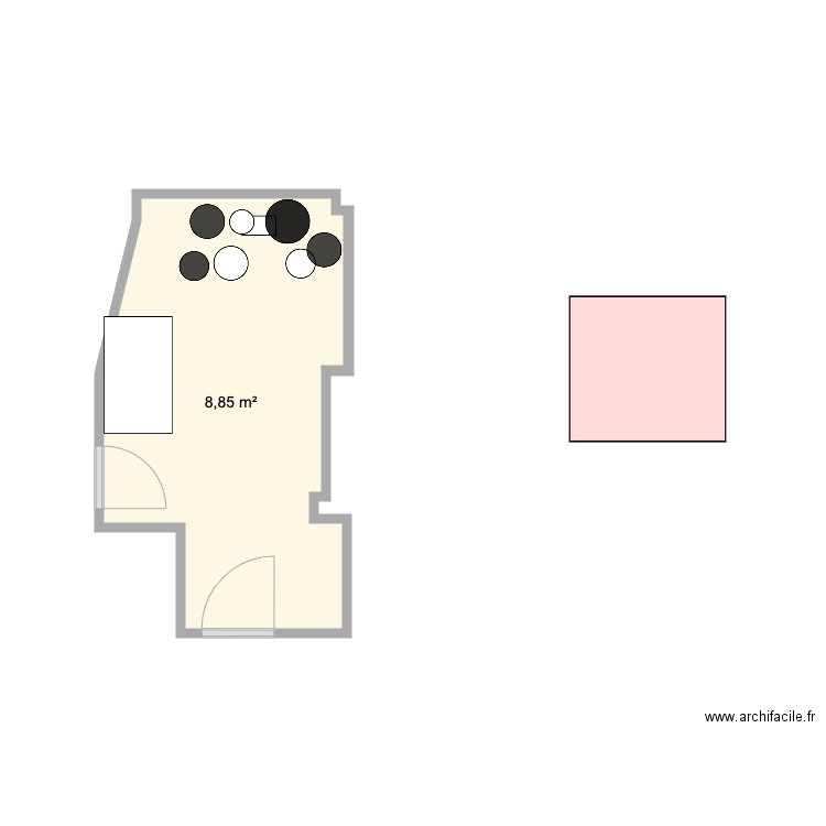 piece batterie. Plan de 0 pièce et 0 m2