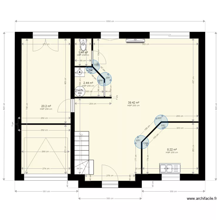 Kodjo Chatillon 120 RDC. Plan de 
