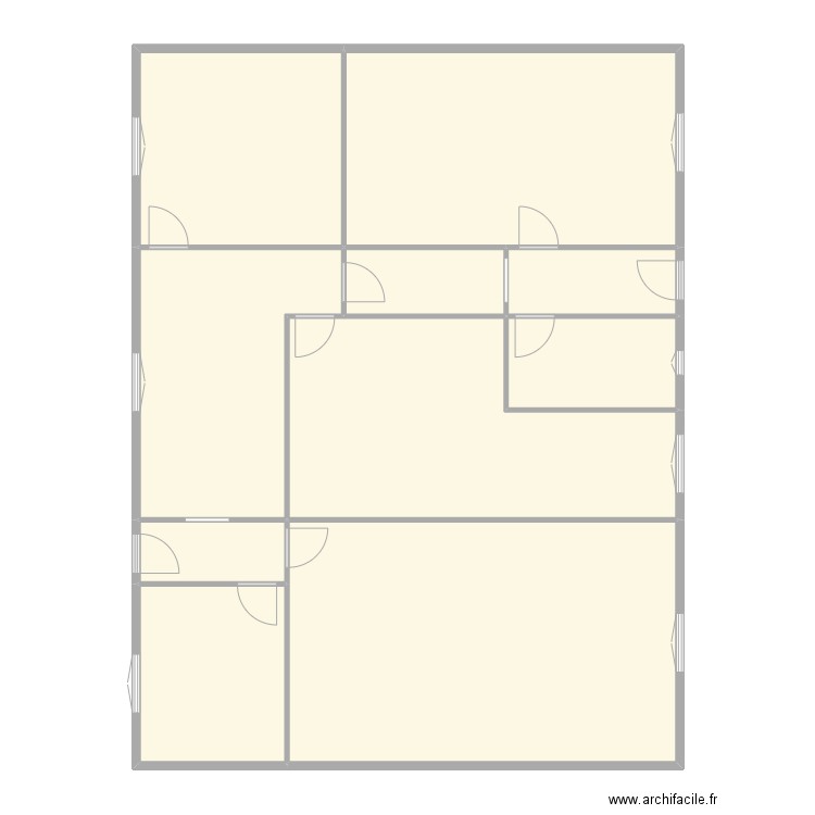 PATILLON (Location). Plan de 10 pièces et 155 m2