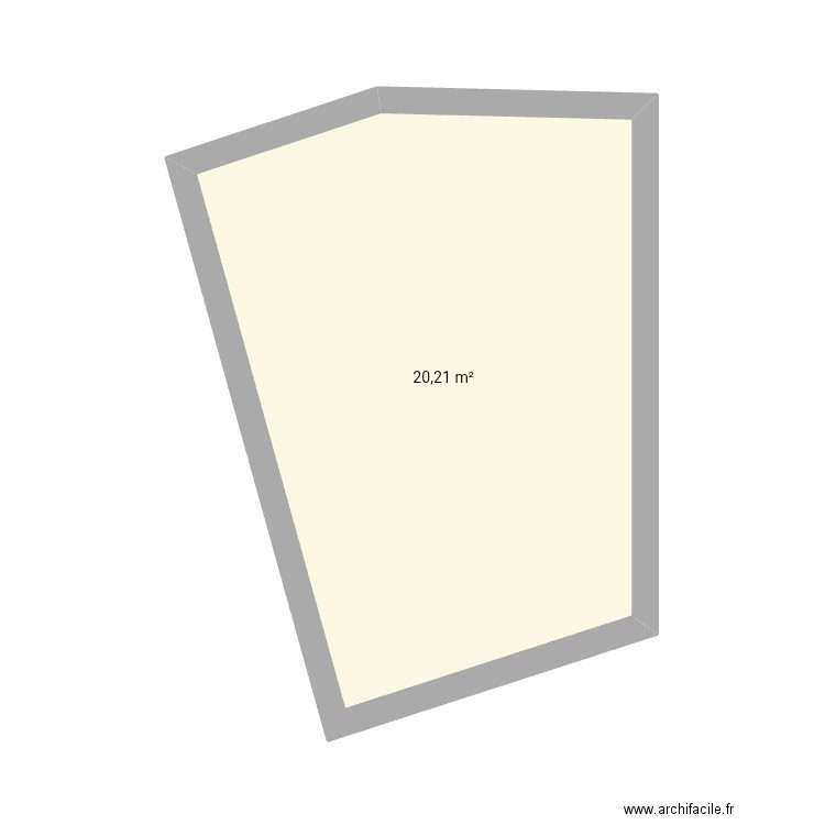 Plan 20m2. Plan de 1 pièce et 20 m2