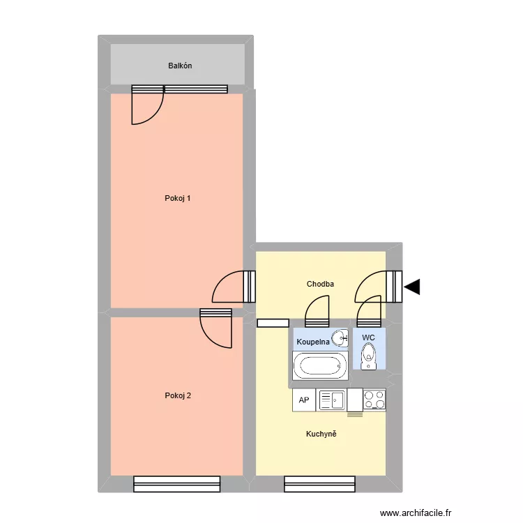 Matu&scaron;kova 494, byt 13. Plan de 12  et 176 m²