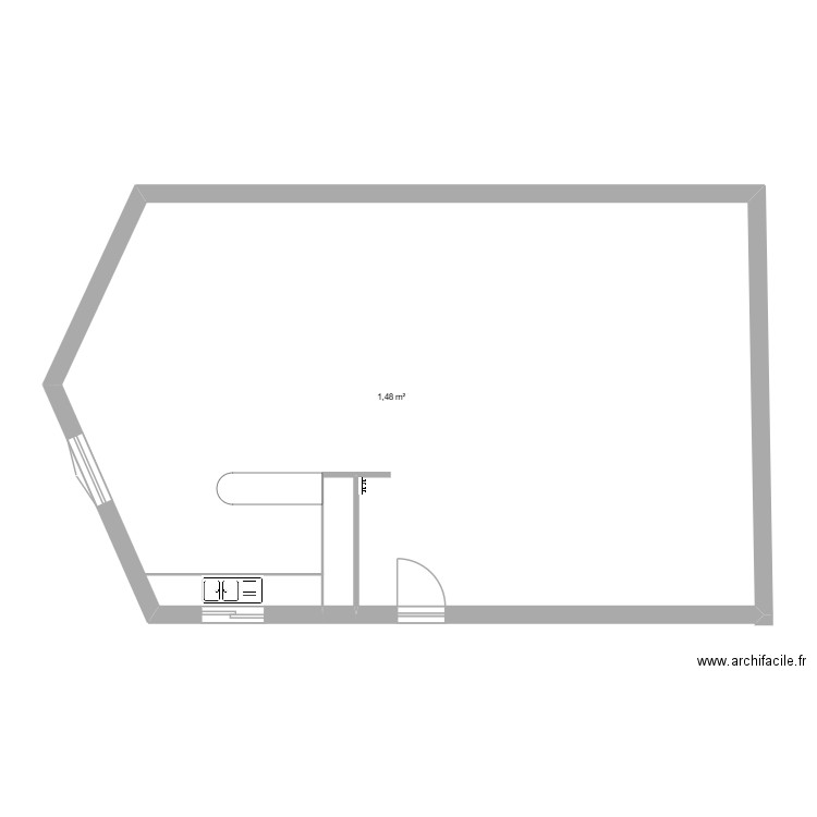 marcot. Plan de 2 pièces et 94 m2