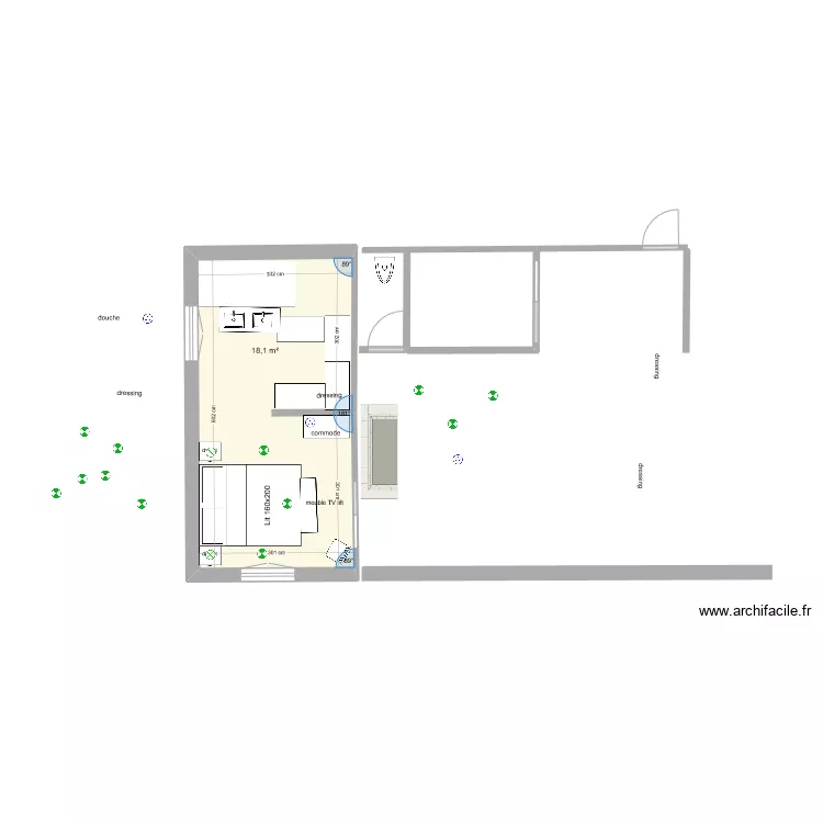 chambre parentale 4. Plan de 