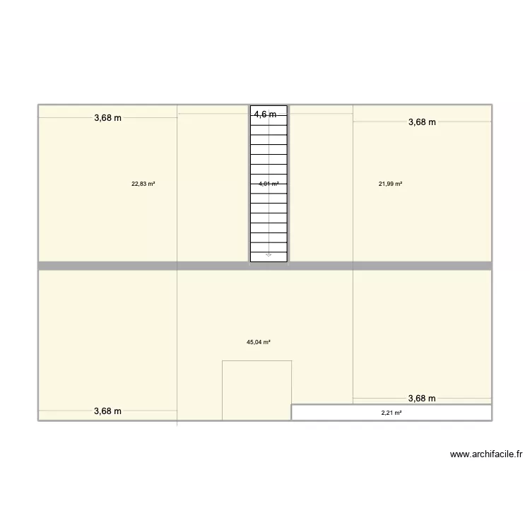 1er étage ACTUEL. Plan de 1er étage ACTUEL. Plan de