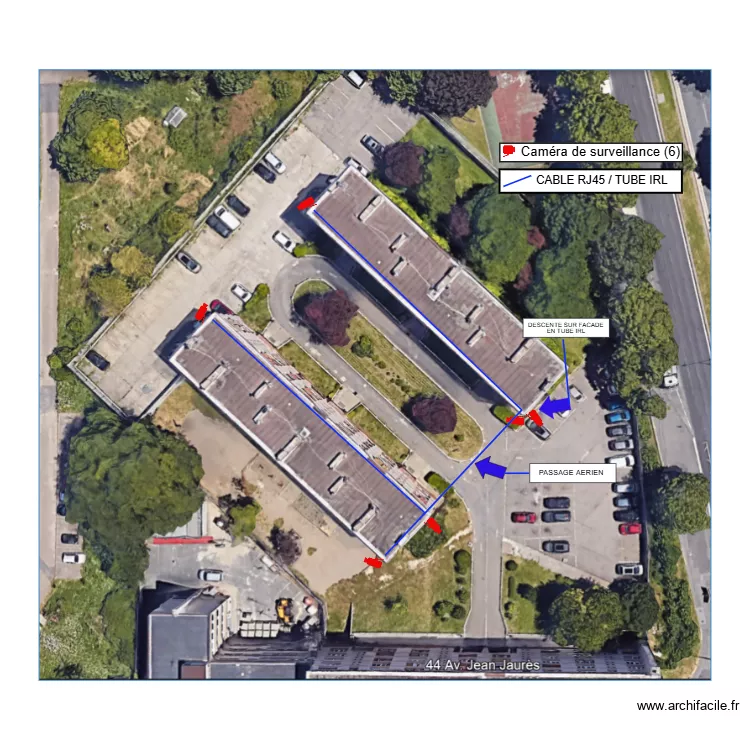 Emplacement cam&eacute;ra Bobigny. Plan de 